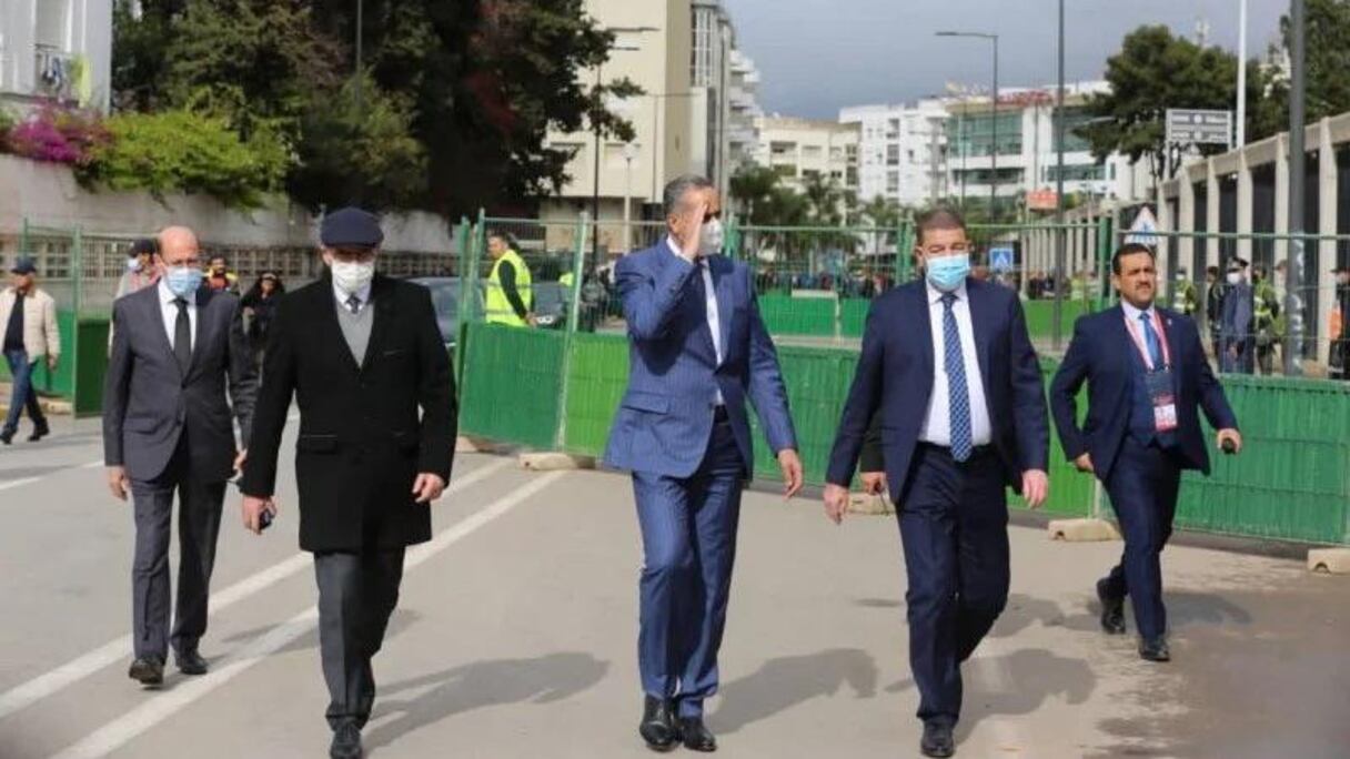 Abdellatif Hammouchi, directeur général de la DGSN et de la DGST, au complexe Mohammed V avant Maroc-RDC.