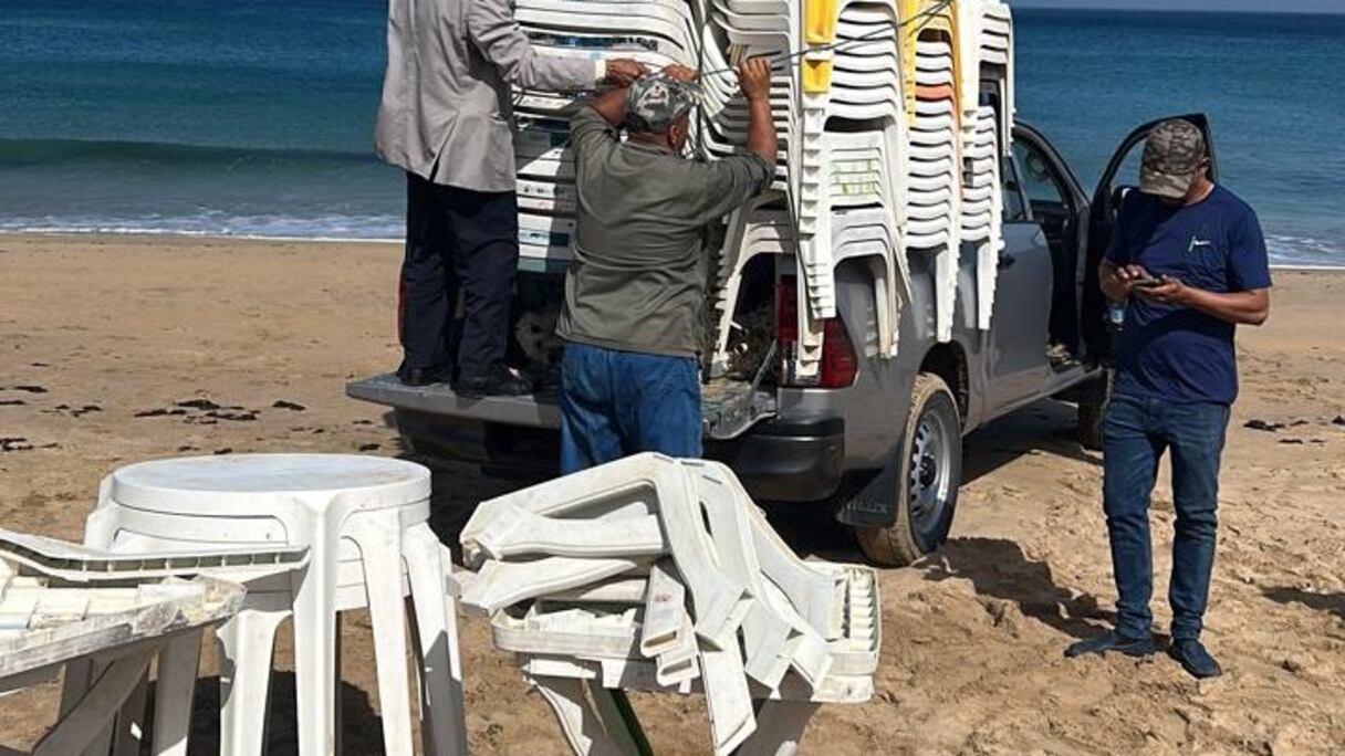 سلطات طنجة تحجز 2000 كرسي