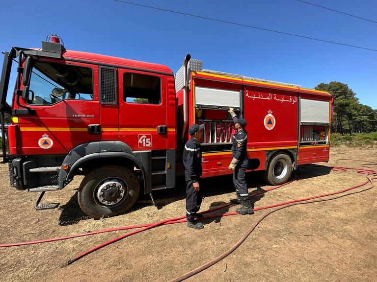 حريق مهول يحاصر غابة الهوارة بضواحي طنجة