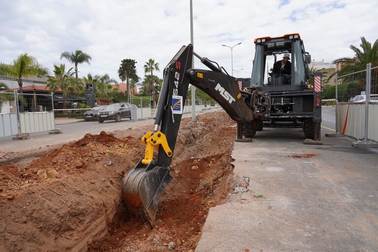 تهيئة شارع الحسن الثاني بالمحمدية