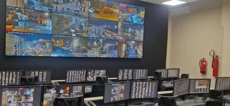 قاعة المراقبة بالكاميرا بمراكش
