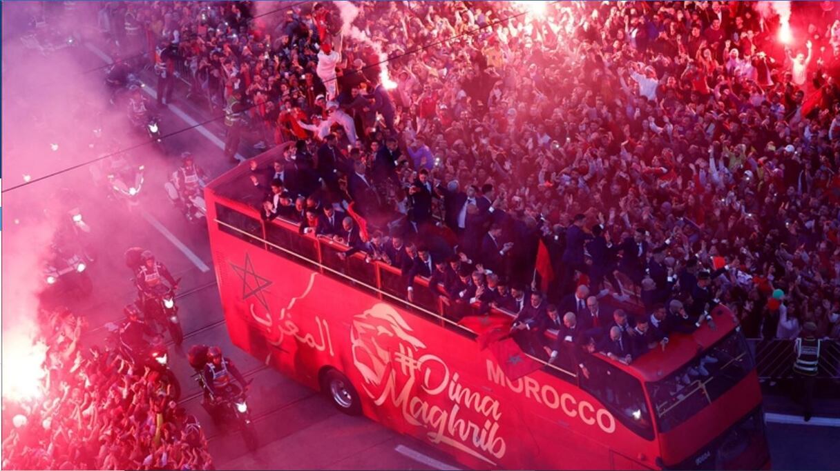 الاستقبال التاريخي لأسود الأطلس حديث الصحف العالمية
