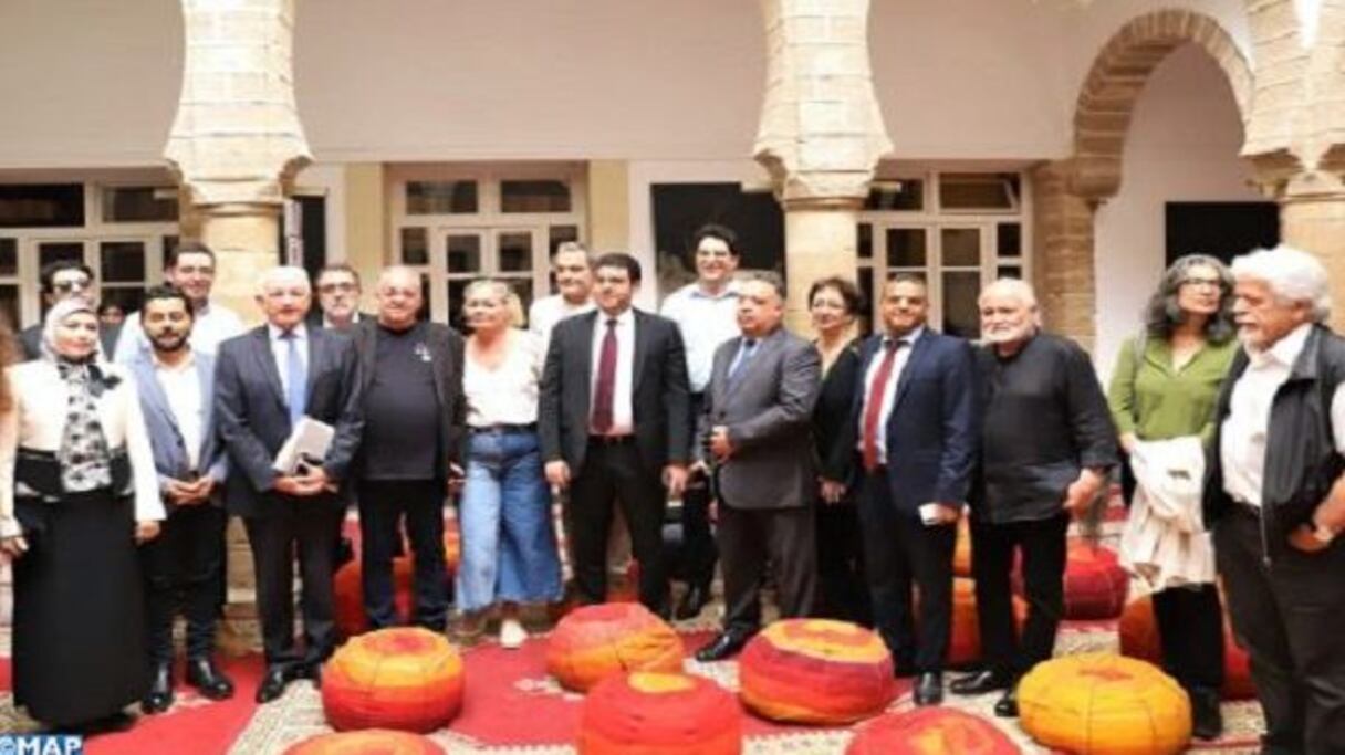 المستشار الملكي أندري أزولاي، يستقبل بدار الصويري كارلوس إدواردو نيماير