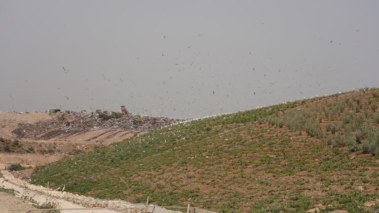 أشغال تحويل مطرح النفايات بمديونة إلى منتزه