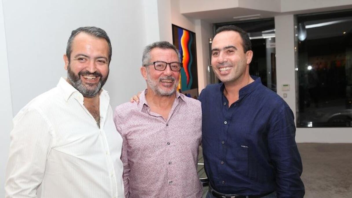 من اليمين إلى اليسار هشام الداودي، أمين القباج وخليل الشرايبي
