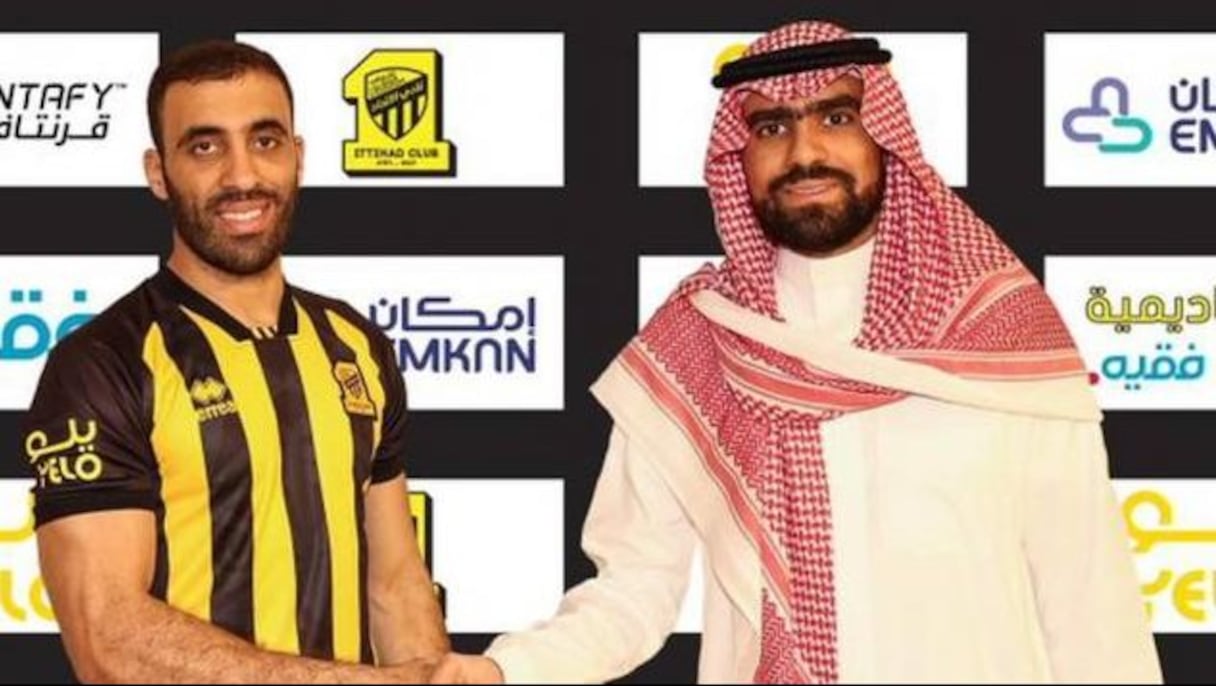 اللاعب المغربي عبد الزراق حمد الله يوقع مع اتحاد جدة
