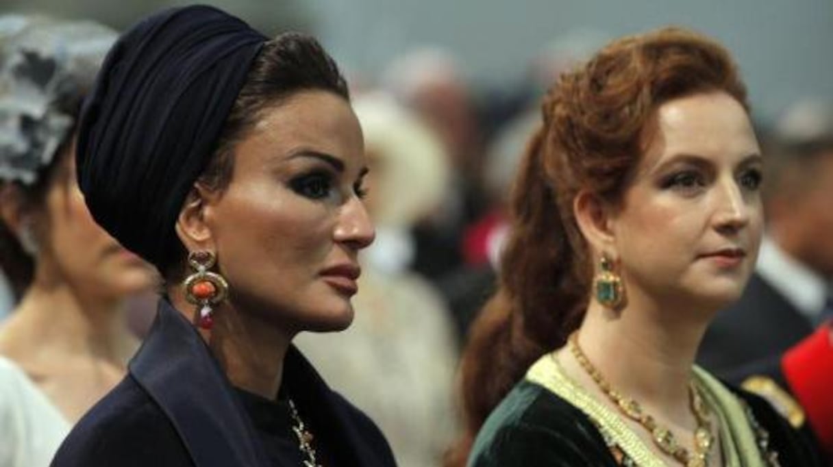 الأميرة للا سلمى والشيخة موزا
