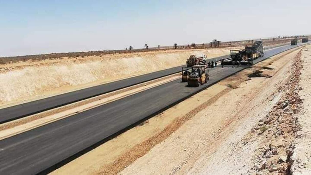 أشغال الطريق السريع تزنيت الداخلة
