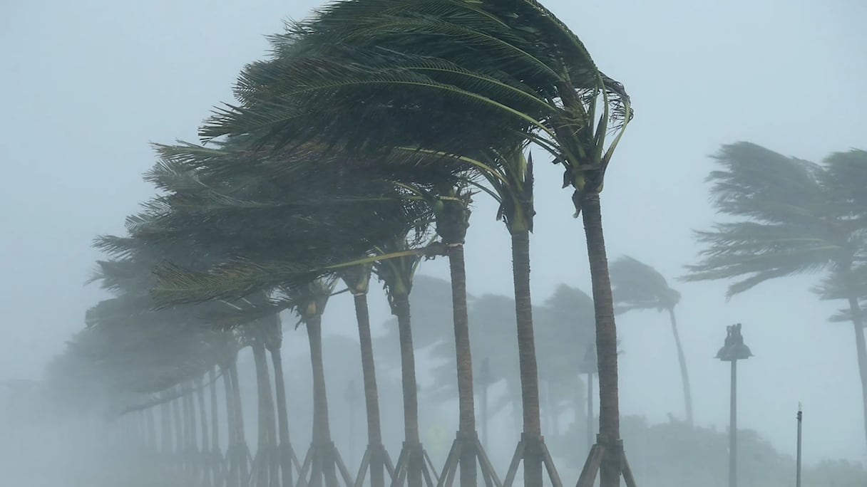 صورة تعبيرية لرياح وأمطار قوية