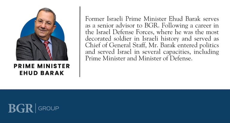 La biographie de Ehud Barak sur le site internet de BGR Group.