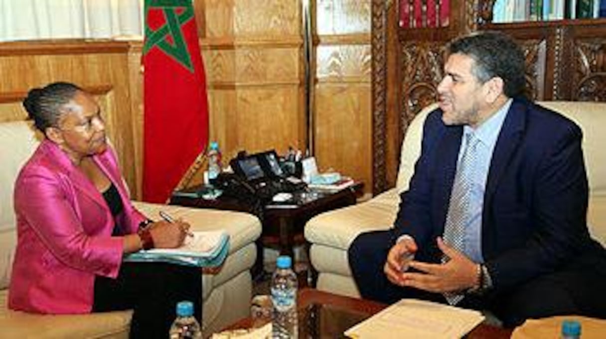 الرميد وطوبيرا خلال لقاء سابق