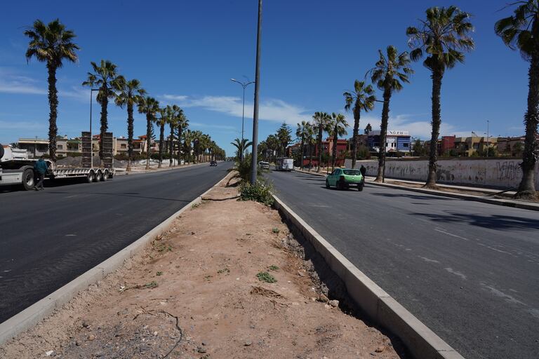 نهيئة شارع المقاومة بالمحمدية