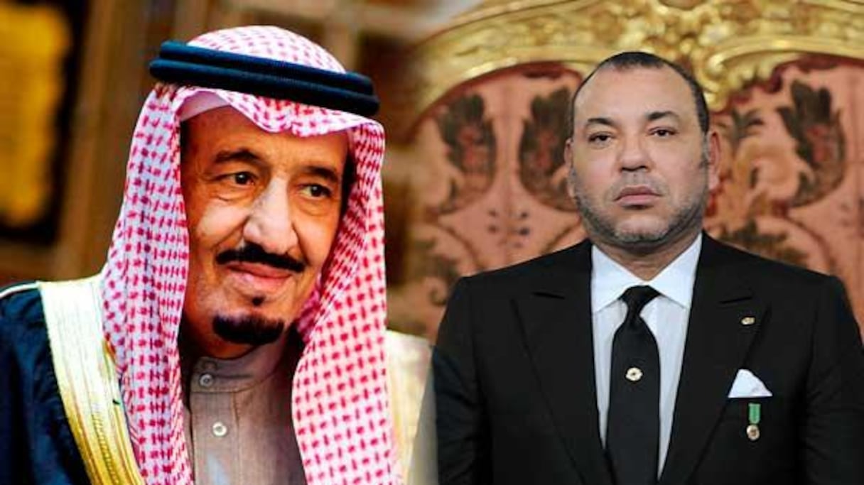 الملك محمد السادس ونظيره السعودي الملك سلمان
