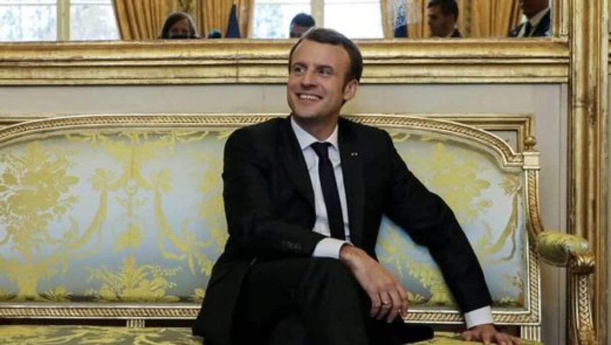 الرئيس الفرنسي إيمانويل ماكرون
