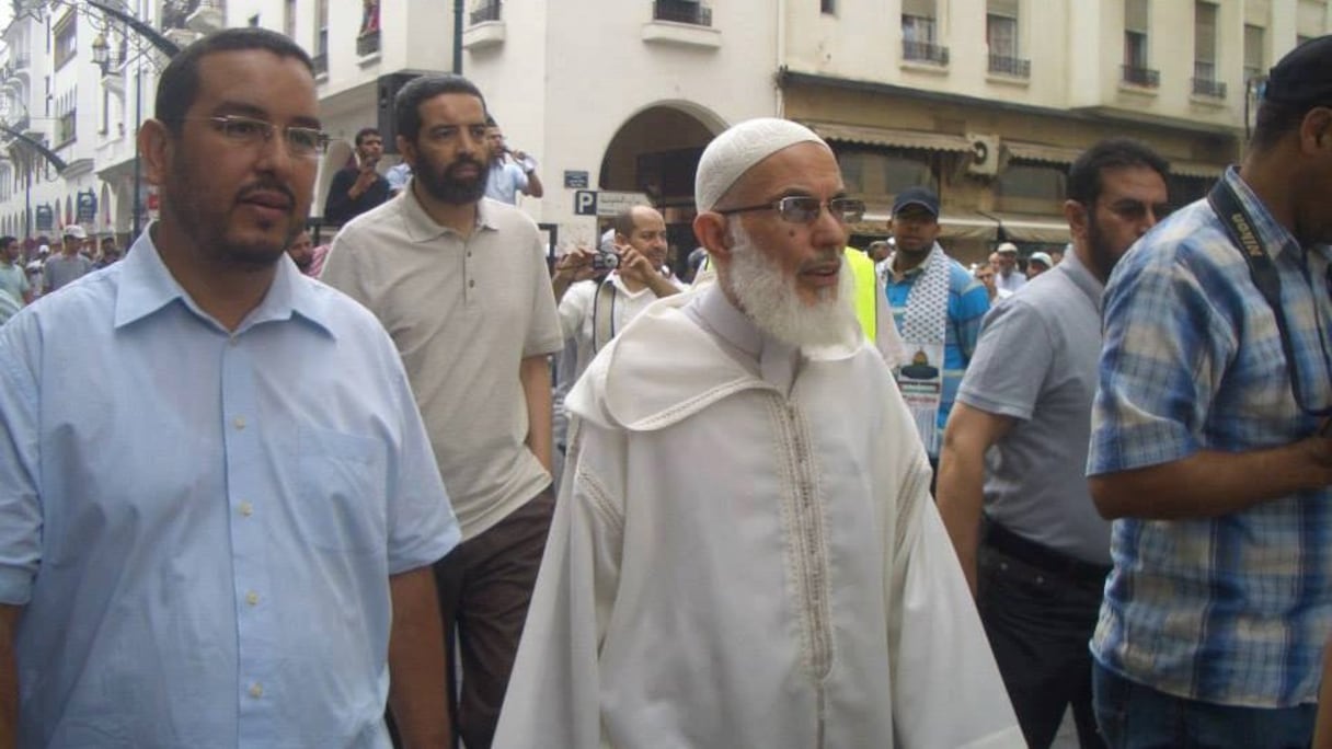 زعيم الجماعة في مسيرة الرباط
