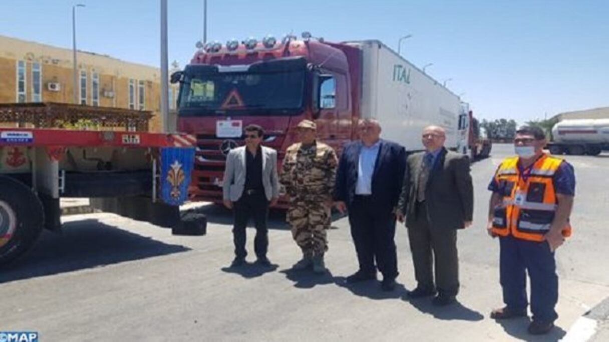 المساعدات الإنسانية المغربية تصل إلى قطاع غزة
