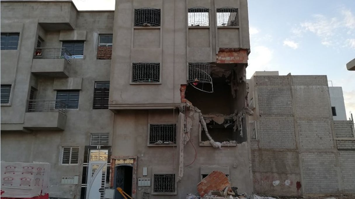 انهيار منزل في طور البناء بفاس