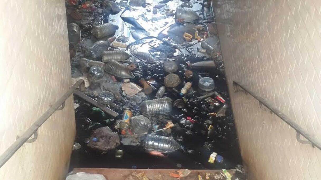 حالة مزرية لمرحاض عمومي تحت أرضي