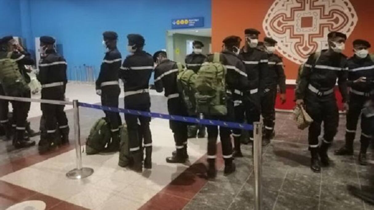 فوج من المندوبية العامة للحماية المدنية وتسيير الأزمات الموريتاني في طريقه إلى التكوين بالمغرب