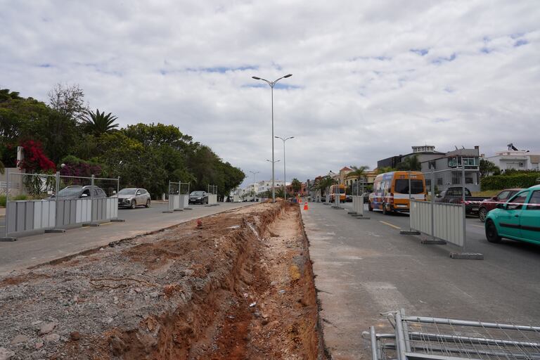 تهيئة شارع الحسن الثاني بالمحمدية