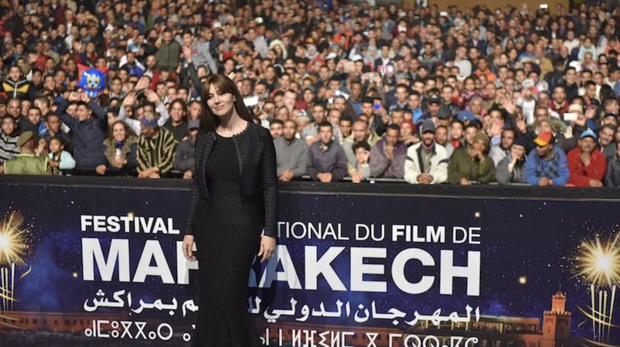 النجمة العالمية، مونيكا بيلوتشي في زيارة لساحة جامع الفنا في إطار فعاليات المهرجان الدولي للفيلم بمراكش

