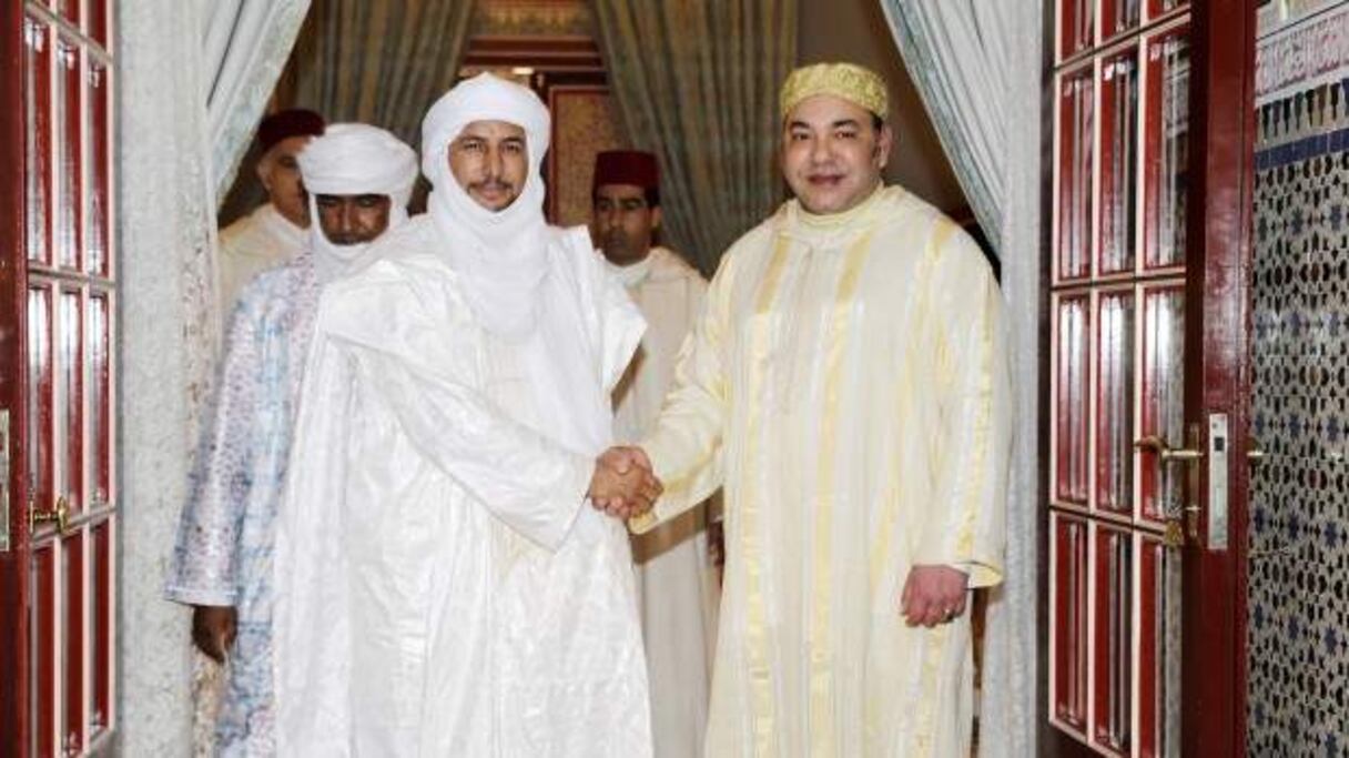 الملك محمد السادس يستقبل بلال أغ الشريف الأمين العام للحركة الوطنية لتحرير أزواد