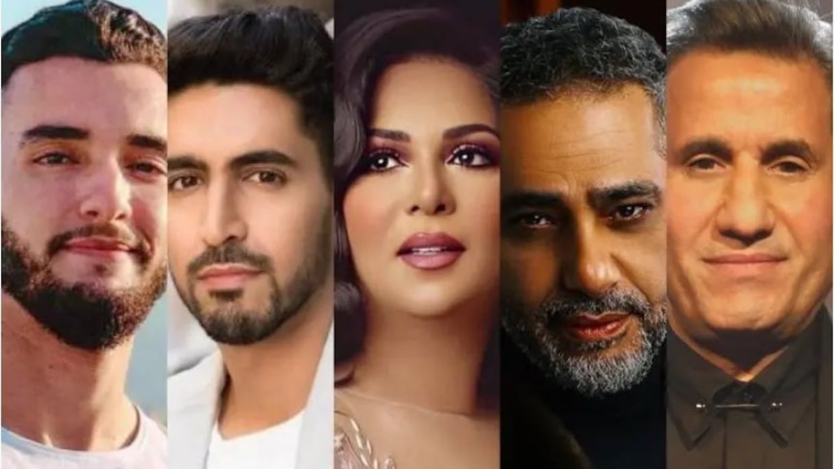 النجوم المشاركين بالأغنية