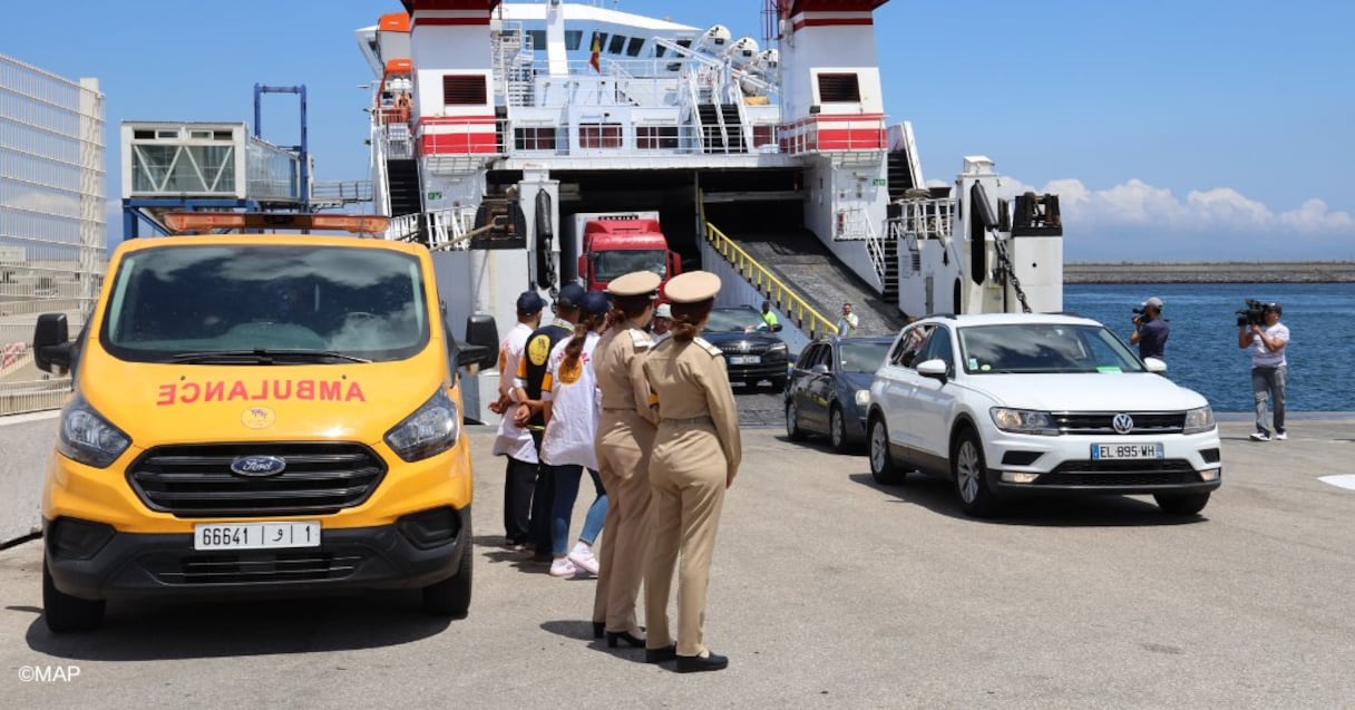 وصول أولى رحلات مغاربة الخارج إلى ميناء طنجة المتوسط في إطار "عملية مرحبا"