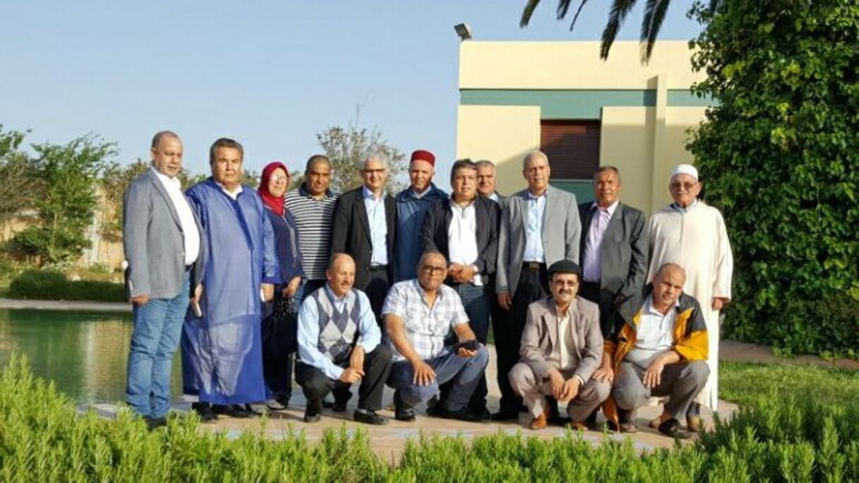 نزار بركة برفقة أعضاء المجلس الوطني لحزب الاستقلال بأسفي واليوسفية