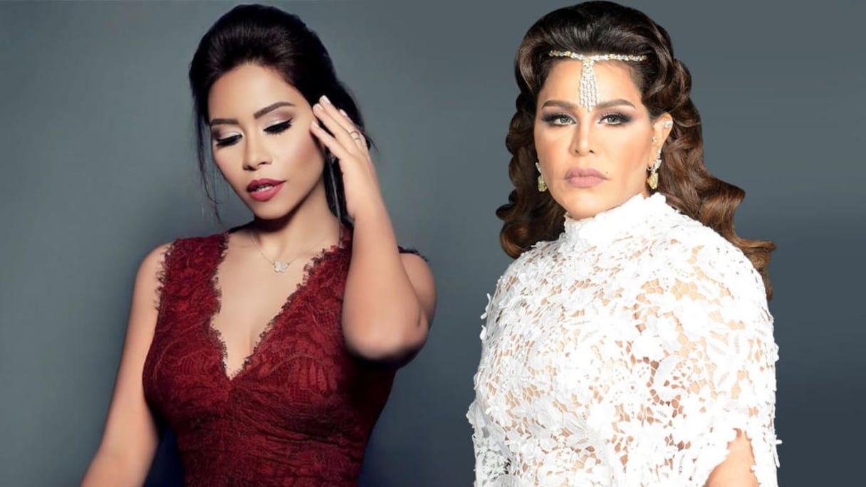 الفنانة الإماراتية أحلام والفنانة المصرية شيرين
