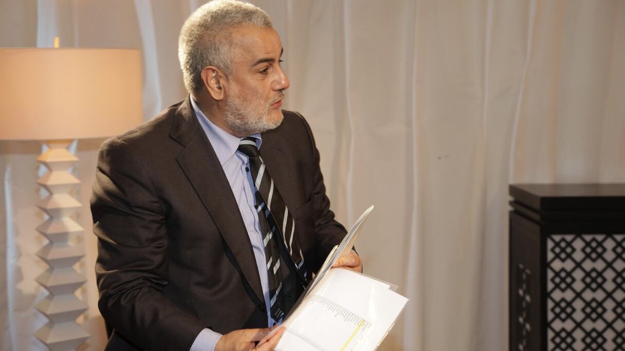 رئيس الحكومة عبد الإله بنكيران في برنامج خاص على التلفزيون العمومي
