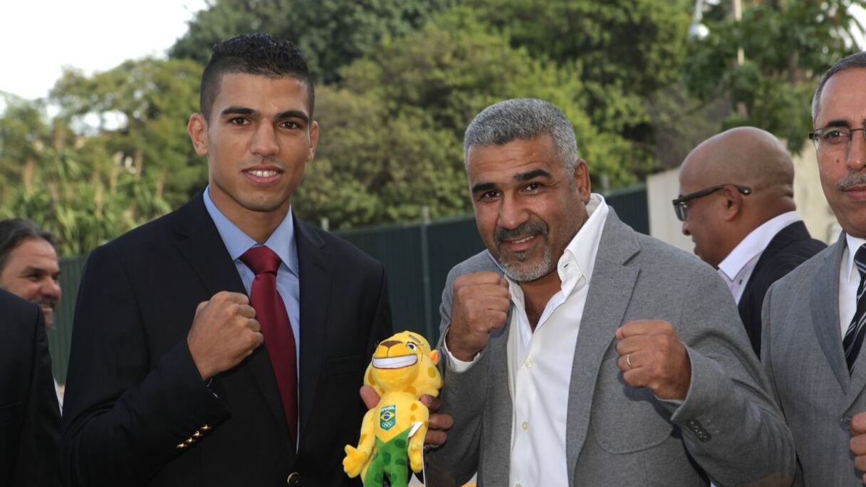 خالد رحيلو البطل العالمي السابق ومحمد الربيعي
