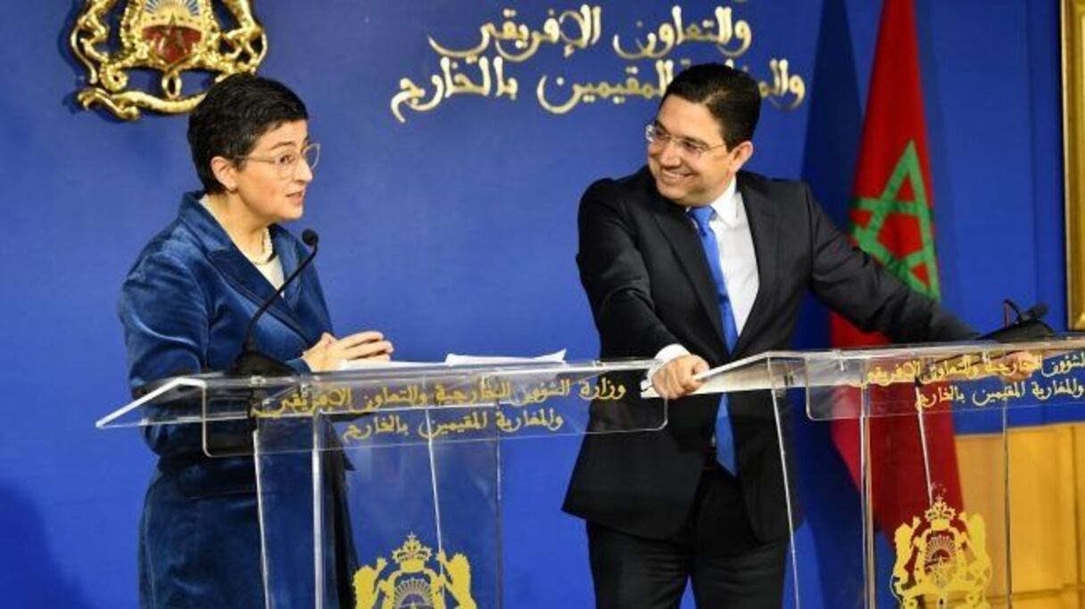 أرانتشا غونزاليس ونظيرها المغربي ناصر بوريطة