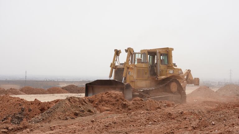 أشغال تحويل مطرح النفايات بمديونة إلى منتزه