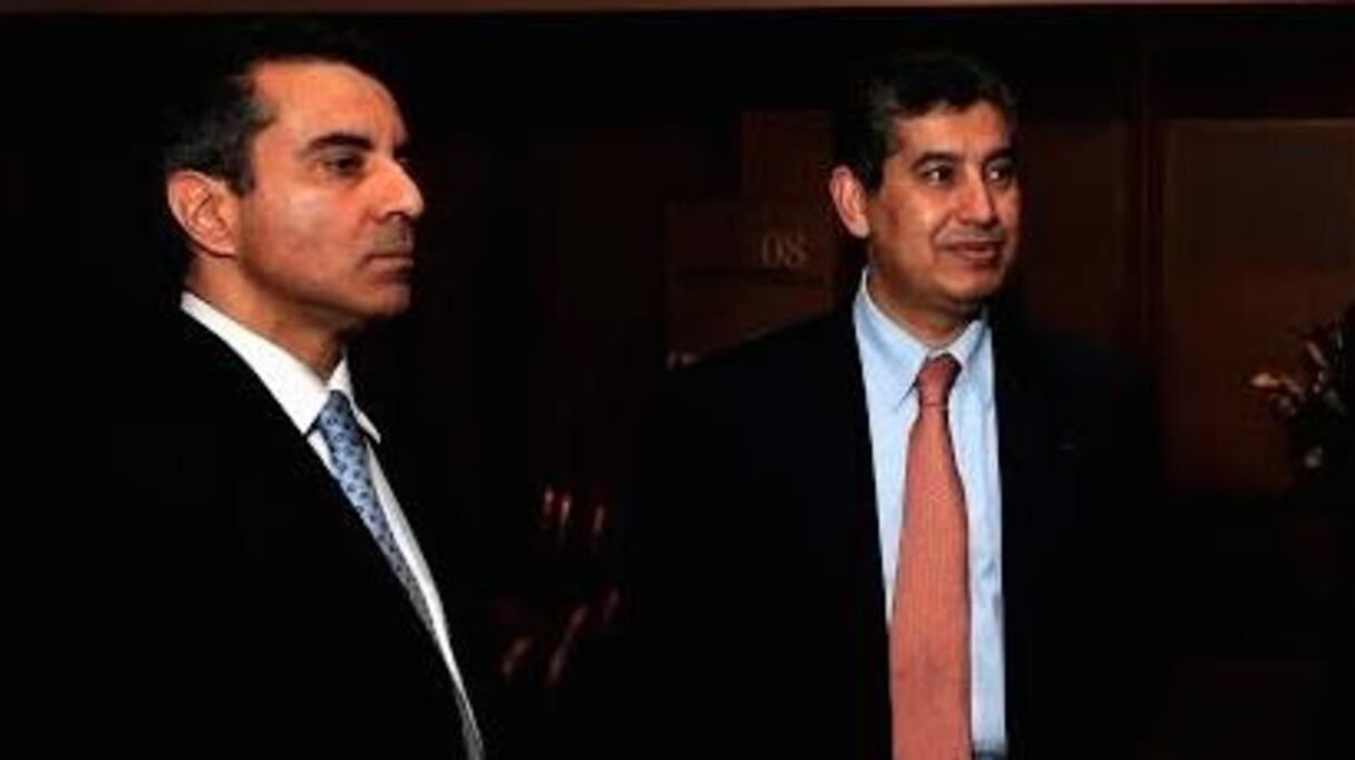 عبدالمجيد التازلاوي ورفقة حسن الورياغلي
