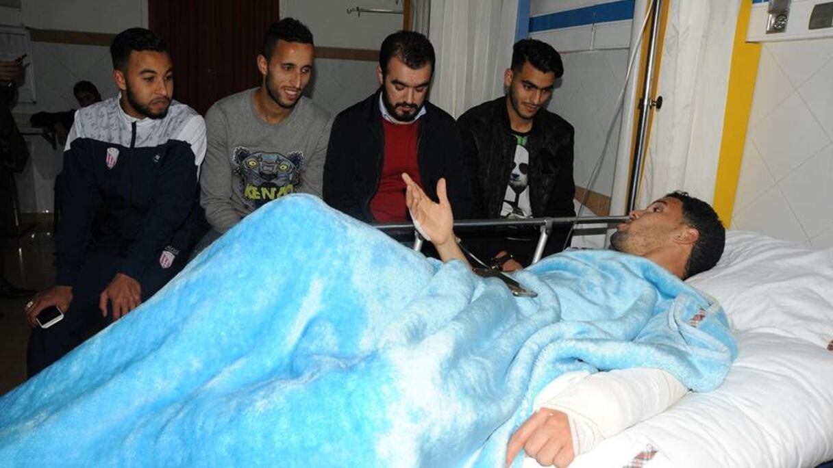 زهير نعيم بعد إصابته