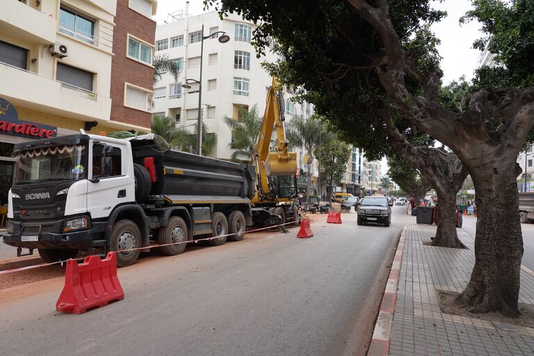 تأهيل شارع بئر انزران بالبيضاء