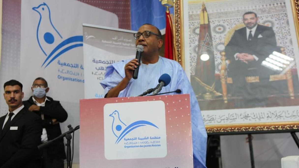 محمد الأمين حرمة الله، عضو المكتب السياسي لحزب التجمع الوطني للأحرار ونائب برلماني عن إقليم أوسرد
