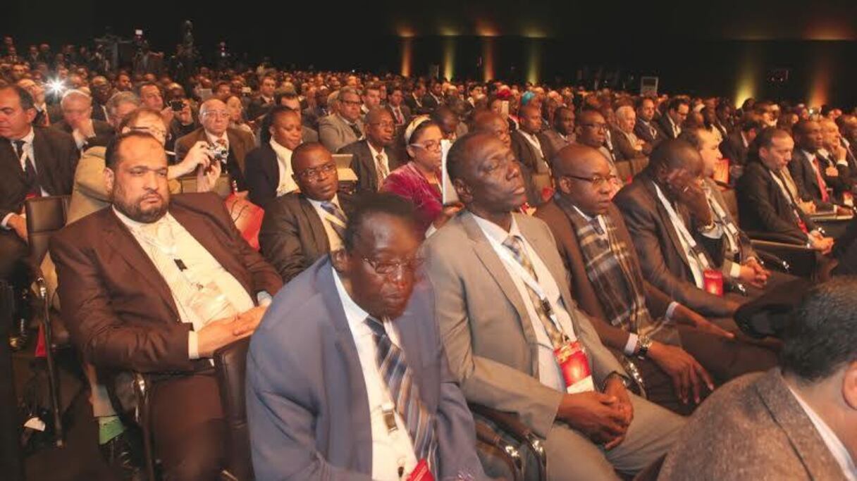 جانب من الحضور، الذي حضر المنتدى إفريقيا والتنمية
