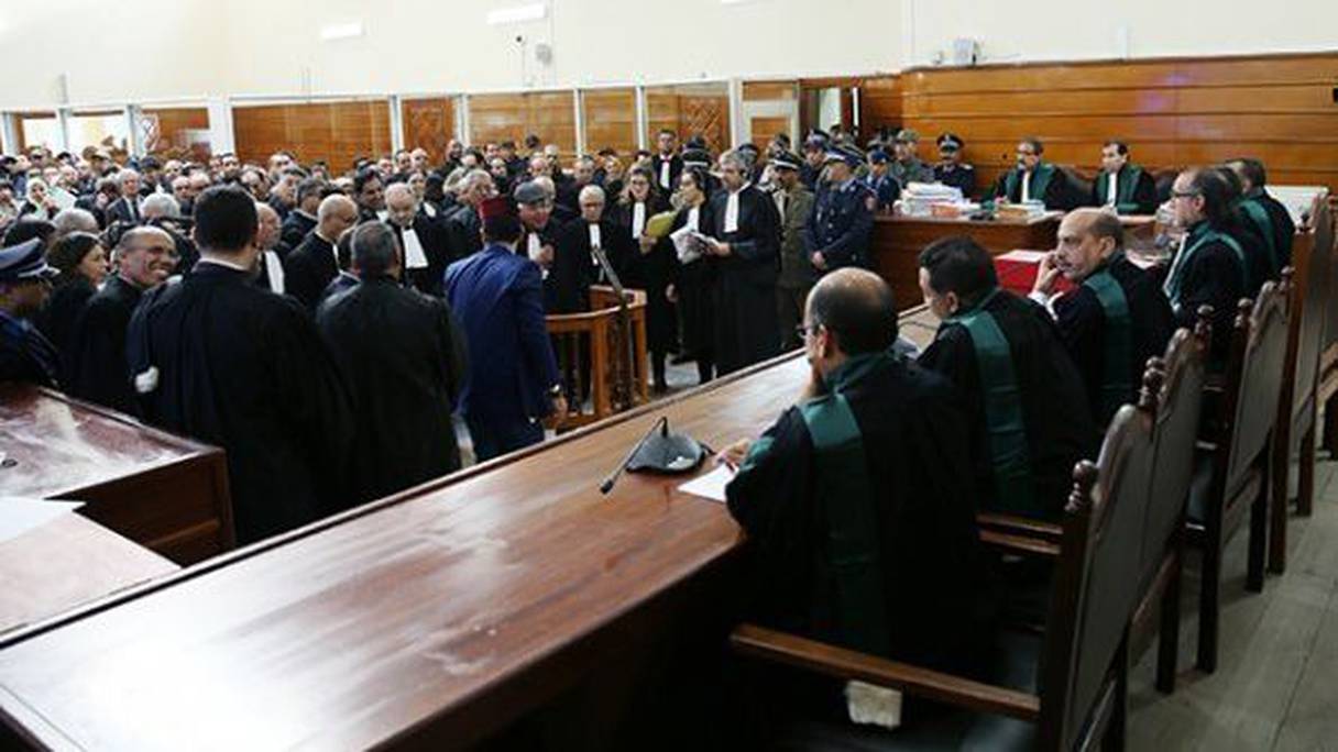 إحدى جلسات محاكمة المتهمين في أحداث اكديم ايزيك
